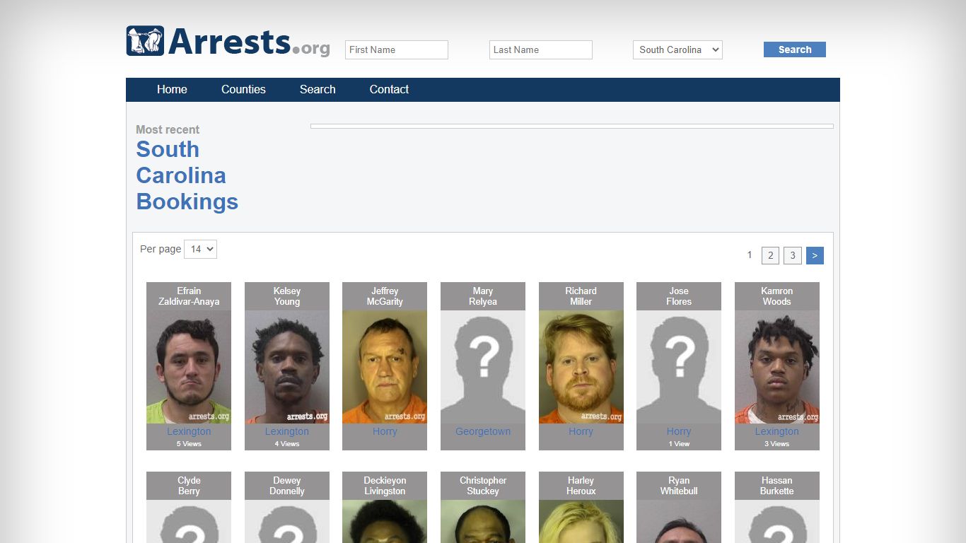 South Carolina Arrests and Inmate Search