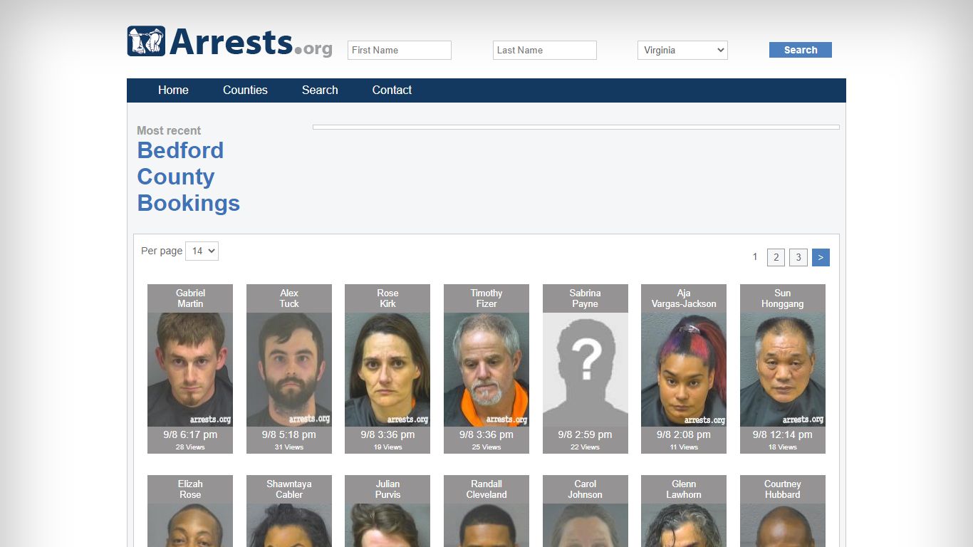 Bedford County Arrests and Inmate Search